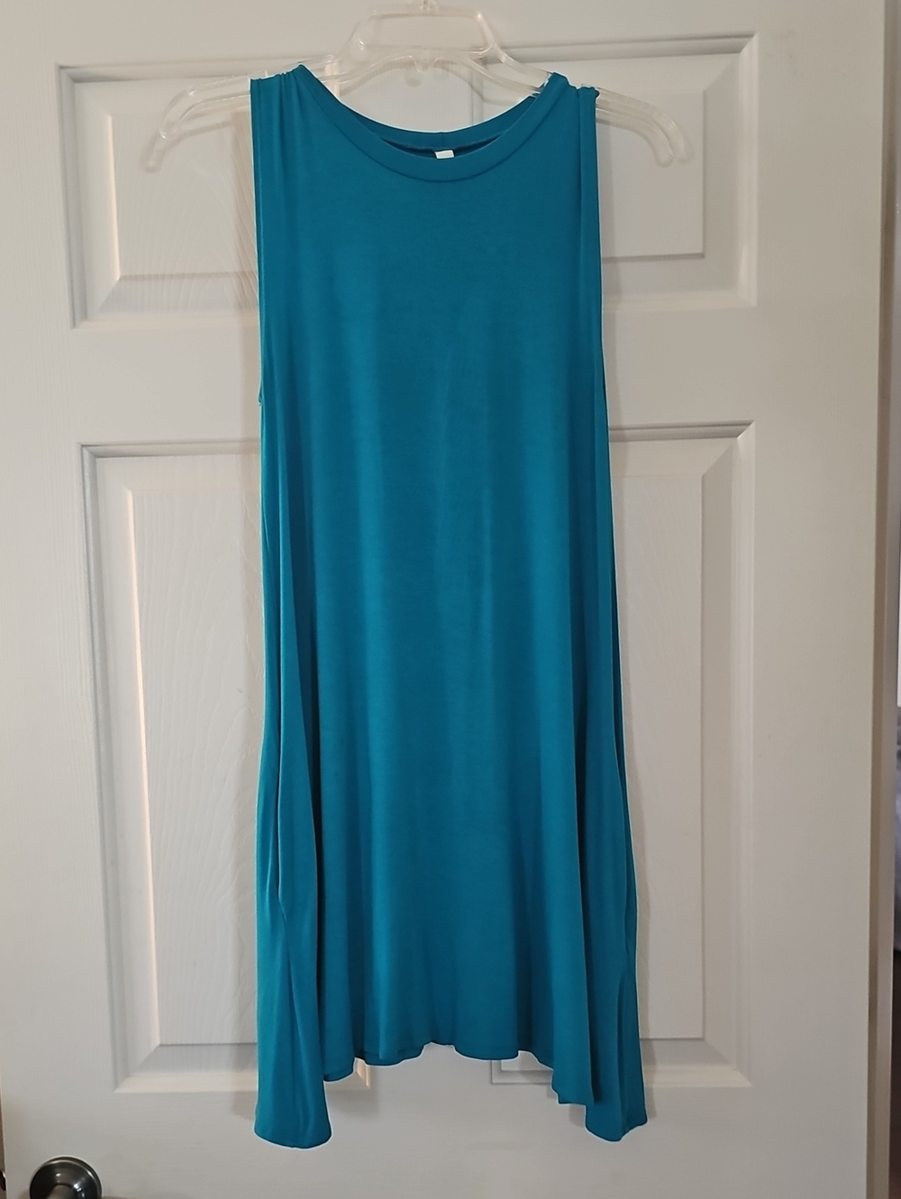 Elan Teal Sleeveless A-Line Dress